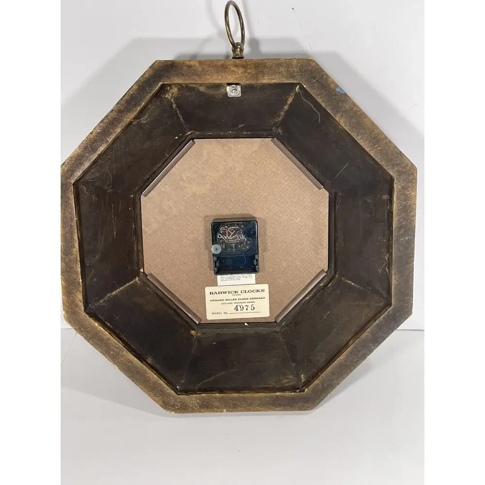 Howard Miller Clock Company 17” Wall Clock Model‎ 4975 Hexagon Wood Unique Rare